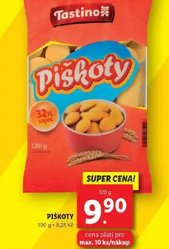 Lidl Dětské piškoty nabídka
