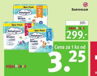 Rossmann Babydream plenky nabídka