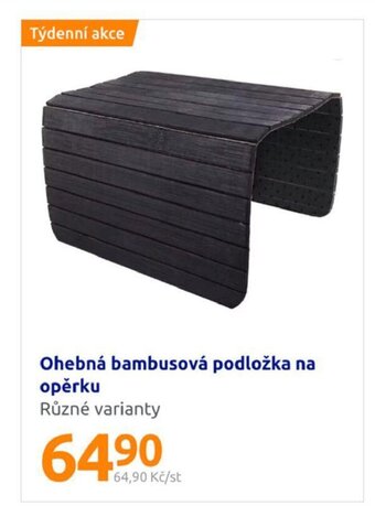 Action Ohebná bambusová podložka na opěrku nabídka