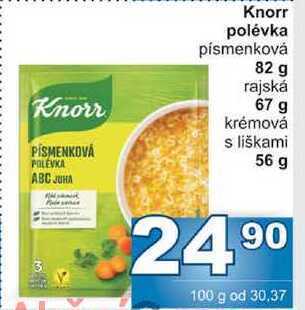 Jip Knorr polévka písmenková 82 g nabídka