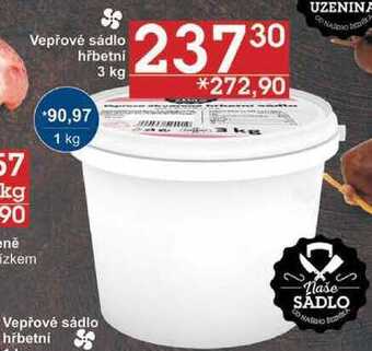 Jip Vepřové sádlo hřbetni, 3 kg nabídka