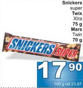 Jip Snickers super 75g nabídka