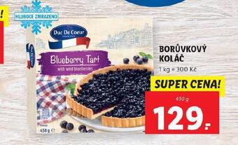 Lidl Borůvkový koláč nabídka