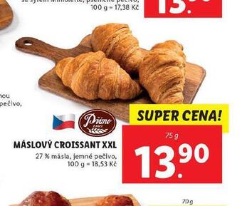 Lidl Máslový croissant xxl nabídka