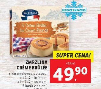 Lidl Zmrzlina créme brulée nabídka