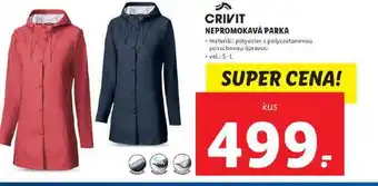Lidl Dámská nepromokavá bunda nabídka