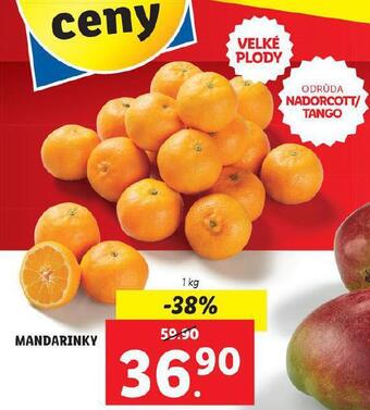 Lidl Mandarinky nabídka