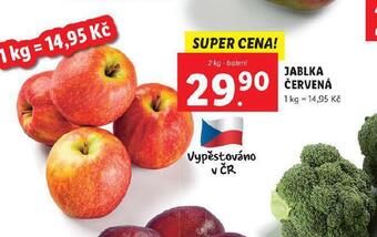 Lidl Jablka červená nabídka