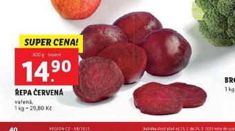 Lidl Řepa červená nabídka