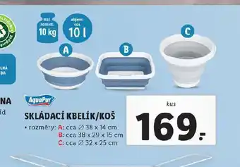 Lidl Skládací kbelík / koš nabídka