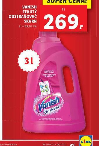 Lidl Vanish tekutý odstraňovač skvrn nabídka