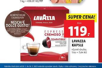 Lidl Lavazza kapsle nabídka