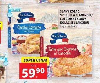 Lidl Lotrinský slaný koláč se slaninou nabídka