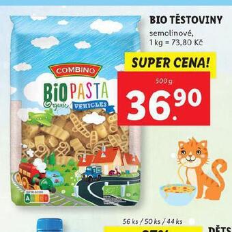 Lidl Bio těstoviny nabídka