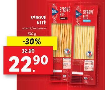 Lidl Sýrové nitě nabídka