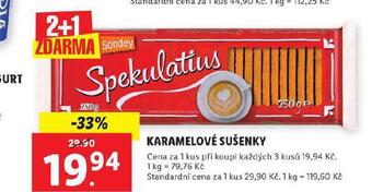 Lidl Karamelové sušenky nabídka