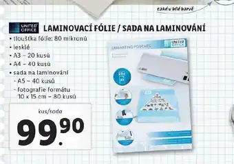 Lidl Laminovací fólie / sada na laminování nabídka
