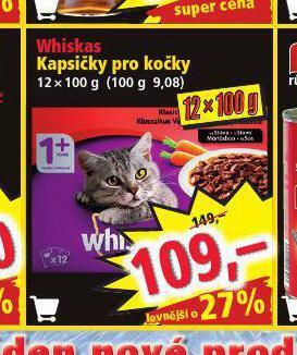 Norma Whiskas kapsičky pro kočky nabídka