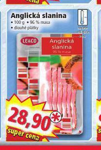 Norma Anglická slanina nabídka