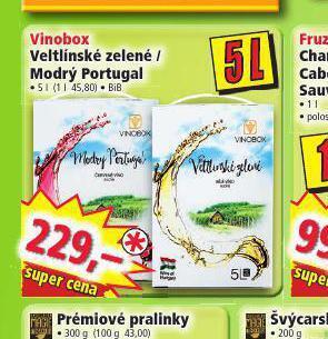 Norma Vinobox modrý portugal nabídka