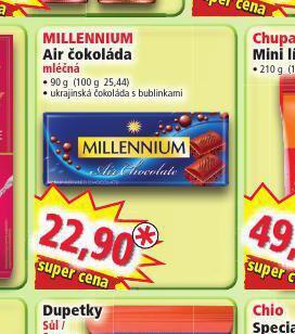 Norma Millenium air čokoláda nabídka