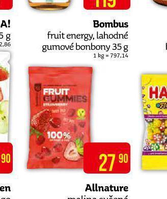 Teta Bombus fruit energy nabídka