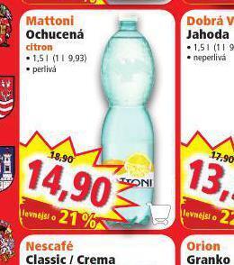Norma Mattoni ochucená citron nabídka