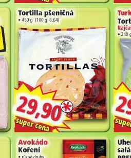Norma Tortilla pšeničná nabídka