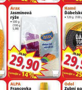Norma Arax jasmínová rýže nabídka
