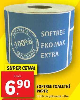 Lidl Softree toaletní papír, 1 role nabídka