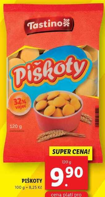 Lidl Piškoty, 120 g nabídka