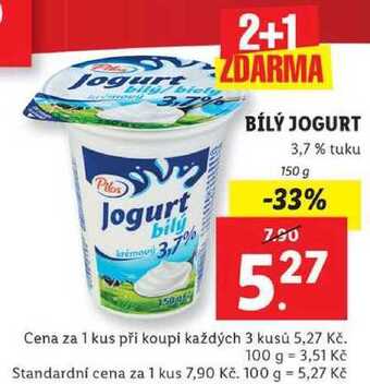 Lidl Bílý jogurt, 150 g nabídka