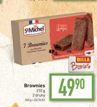 Billa Brownies 210 g nabídka