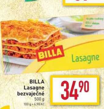Billa Billa lasagne bezvaječné 500 g nabídka