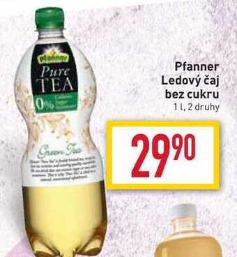Billa Pfanner ledový čaj bez cukru 1 l nabídka