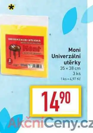 Billa Moni univerzální utěrky 35 x 38 cm 3 ks nabídka