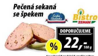 ZEMAN Pečená sekaná se špekem, 100 g nabídka
