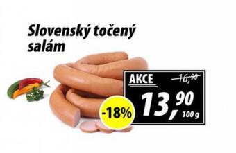 ZEMAN Slovenský točený salám nabídka