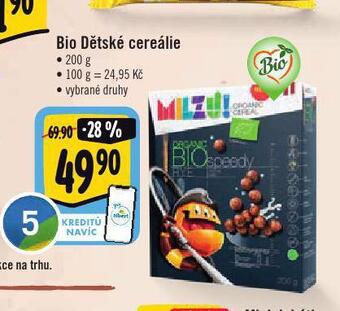 Albert Bio dětské cereálie nabídka