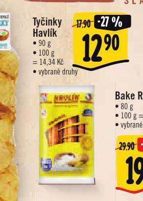 Tyčinky havlík