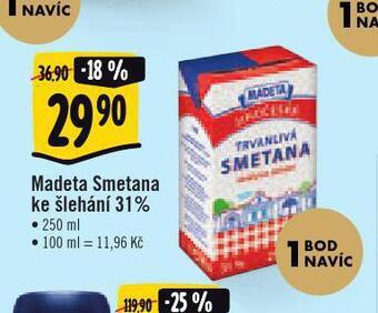 Albert Madeta smetana ke šlehání nabídka