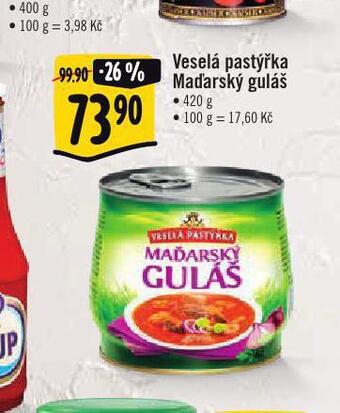 Albert Veselá pastýřka maďarský guláš nabídka