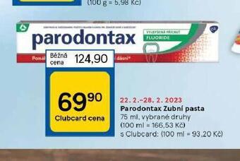 Tesco Parodontax zubní pasta nabídka