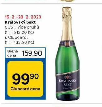 Tesco Královský sekt nabídka