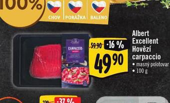 Albert Hovězí carpaccio nabídka