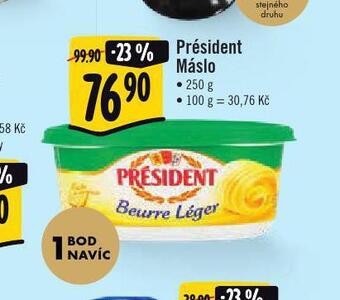Albert Président máslo nabídka