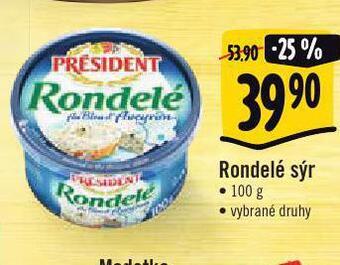 Albert Rondelé sýr nabídka