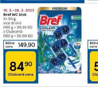 Tesco Bref wc blok nabídka