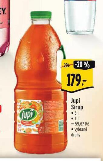 Albert Jupí sirup nabídka
