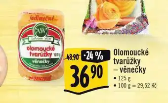 Olomoucké tvarůžky - věnečky